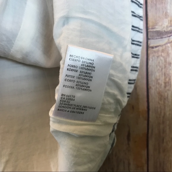 Sold Cooperative Striped Linen Blend Mini Skirt - Picture 6 of 6